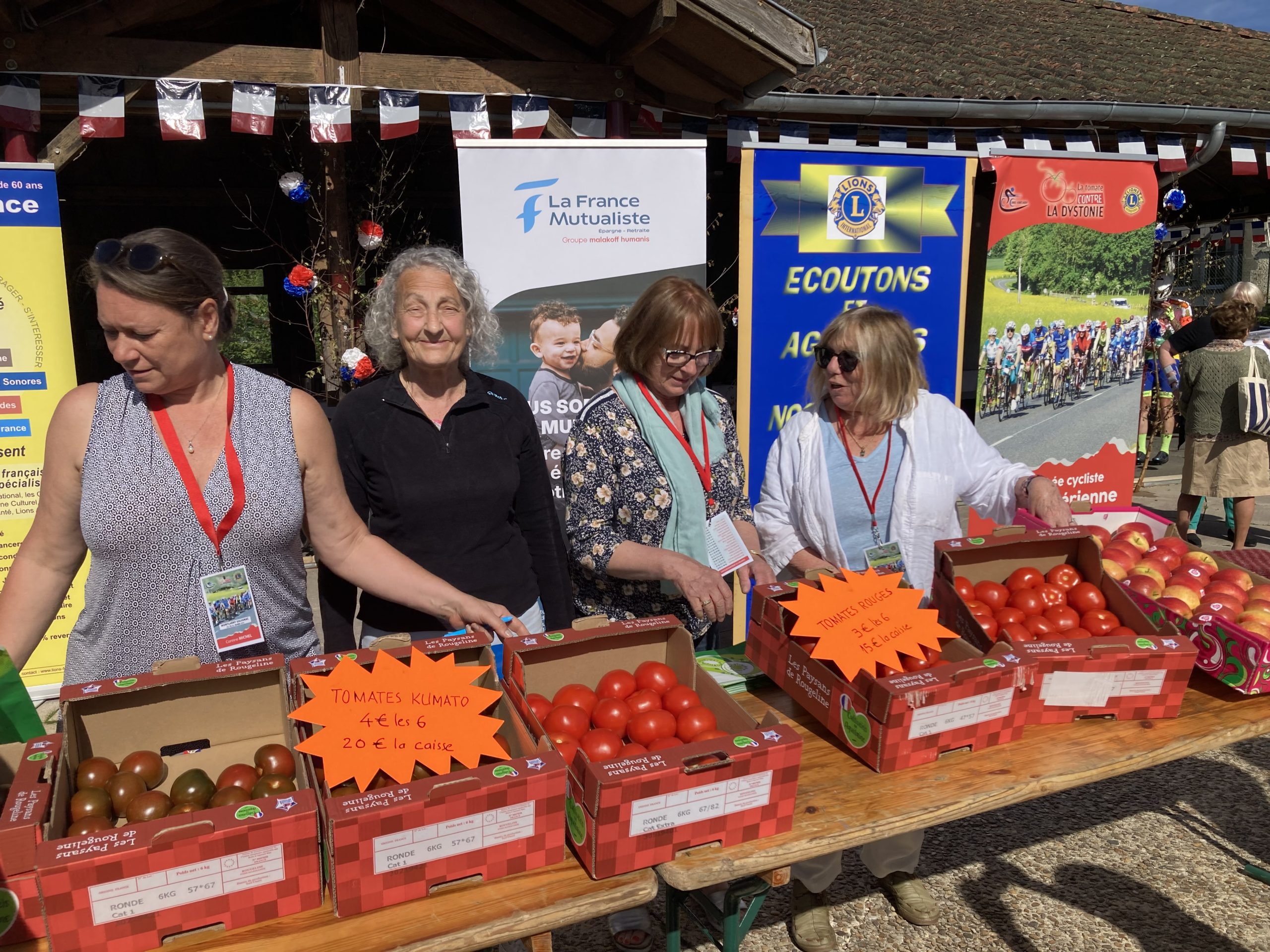 Ventre de tomates au profit de la recherche contre la Dystonie